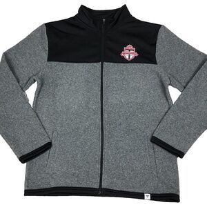 Fanatics Toronto FC MLS Soccer Mens Full Zip Fleece Jacket Gray Size L Large